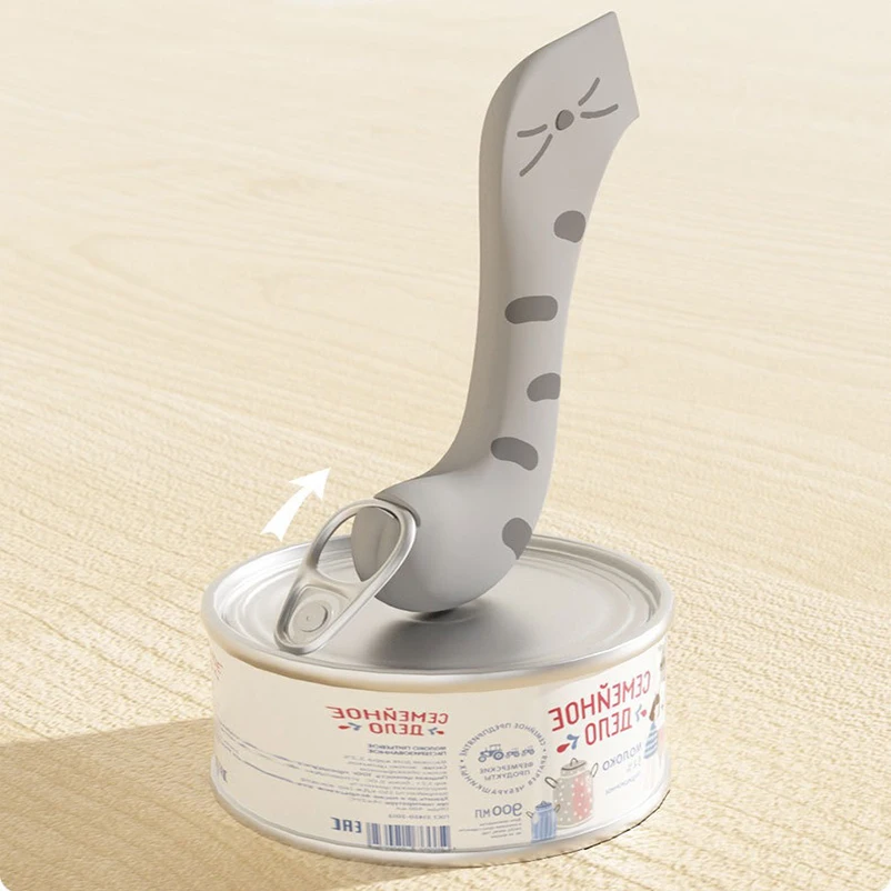 New Cet Canned Sealed Lid for Cats Canned Cat Food Spoon Fashionable and Comfortable Pet Dog Canned Seal Fresh-Keeping Lid Spoon