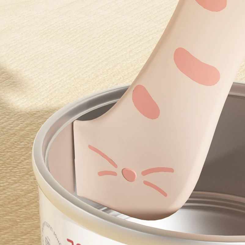 New Cet Canned Sealed Lid for Cats Canned Cat Food Spoon Fashionable and Comfortable Pet Dog Canned Seal Fresh-Keeping Lid Spoon