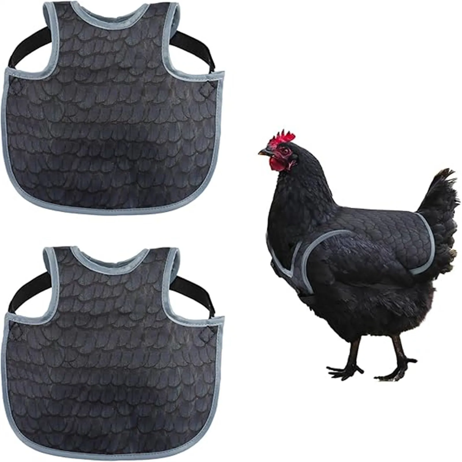 Chicken Saddle For Hens Adjustable Strap Chicken Saddle Breathable Full Coverage Feather Protection Poultry Accessories