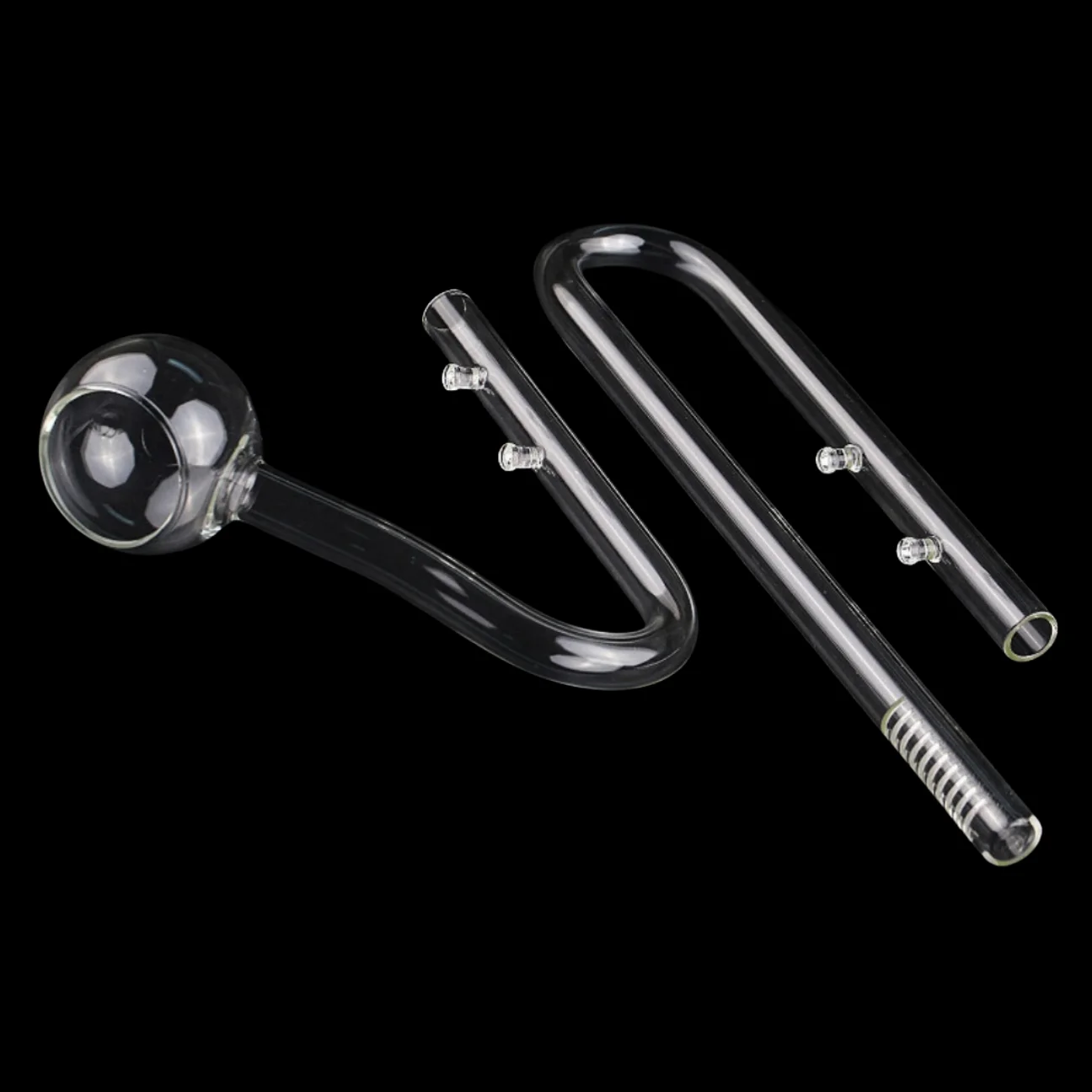 13mm/17mm High Borosilicate Glass Aquarium Inflow/Outflow Pipe - Fish Tank Filter Tube for Freshwater, Saltwater & Planted Tanks