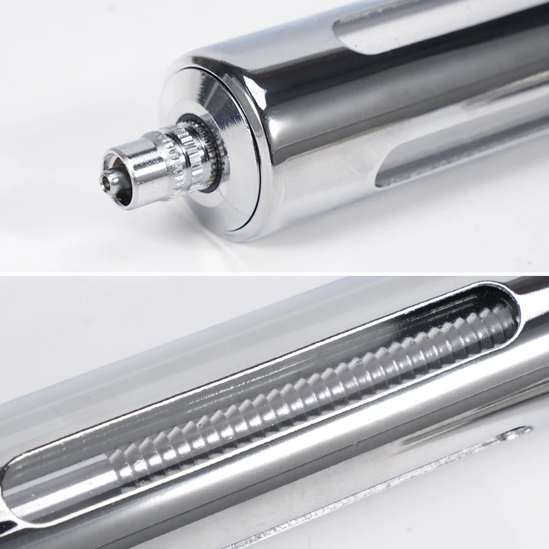 50ML Animals Adjustable Syringe Gun With 10pc Needles Automatic Continuous Stainless Steel Vaccination Syringe for Cow Pig Sheep