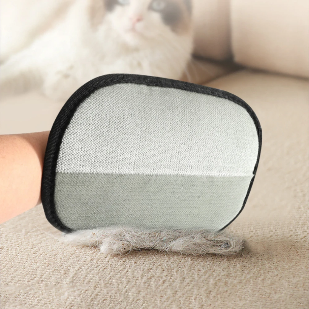 Cat Hair Brush Pet Removal Gloves Double-Sided Pet Grooming Gloves Kitten Cleaning Tool Dog Deshedding Brush Pet Supplies 
