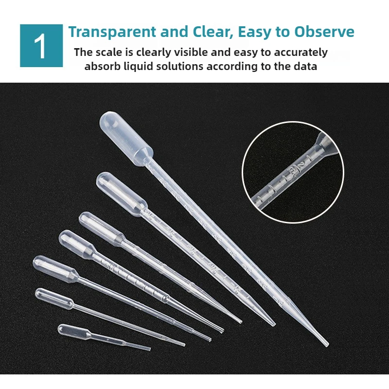 2ml 3ml 5ml 10ml Aquarium Fish Tank Brine Shrimp Feeder Plastic Dropper Pipette Graduated Dropper Babbitt Pipette 5pcs/10pcs