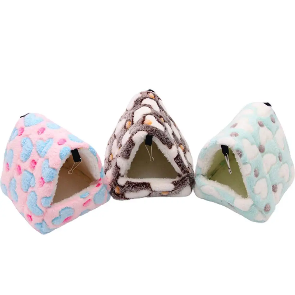 Warm Hamster House Soft Beds And Houses Rodent Cage For Hamster Hedgehog Squirrel Rats Cotton Guinea Pig Accessories Animal