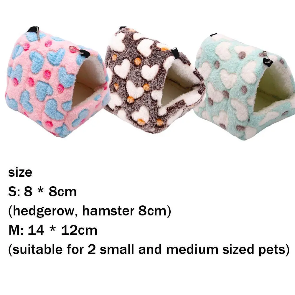 Warm Hamster House Soft Beds And Houses Rodent Cage For Hamster Hedgehog Squirrel Rats Cotton Guinea Pig Accessories Animal