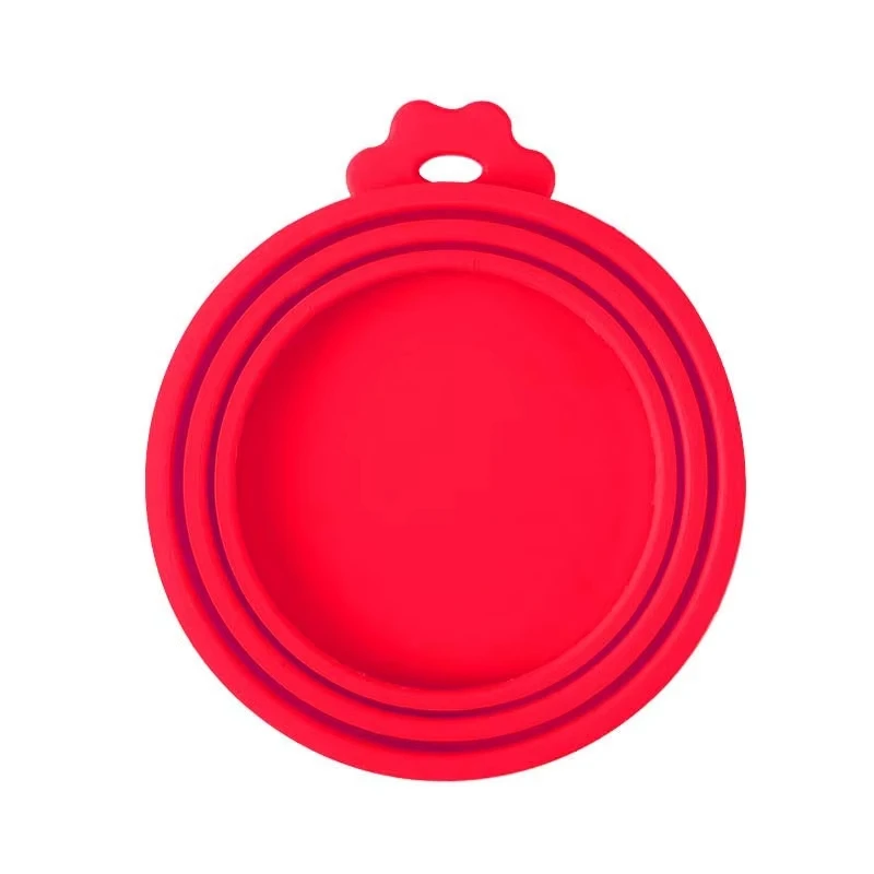 Reusable Pet Food Can Cover and Spoon Portable Dogs Cat Storage Tin Cap Lid Seal Cover Health Pet Supplies Pet Silicone Lids Can