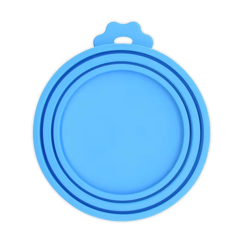 Reusable Pet Food Can Cover and Spoon Portable Dogs Cat Storage Tin Cap Lid Seal Cover Health Pet Supplies Pet Silicone Lids Can