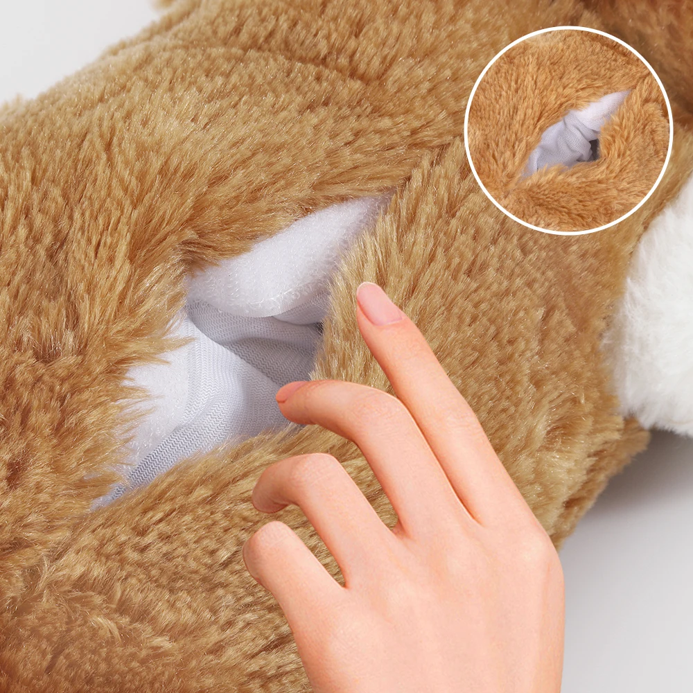 Puppy Toys with Heartbeat Dog Toys, Pet Separation Stress Soft Plush Relief and Calming Sleep Partner Behavior Aid Toys