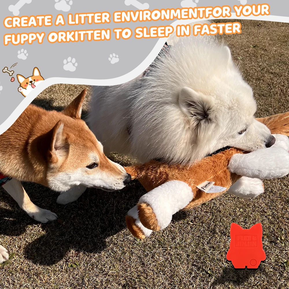 Puppy Toys with Heartbeat Dog Toys, Pet Separation Stress Soft Plush Relief and Calming Sleep Partner Behavior Aid Toys