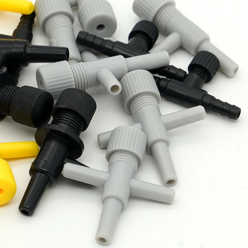 10/20pcs Aquarium Air Flow Control Valve Tap Fish Tank Air Water Flow Regulator Hose Connector Control Valve For 5mm Oxygen Tube