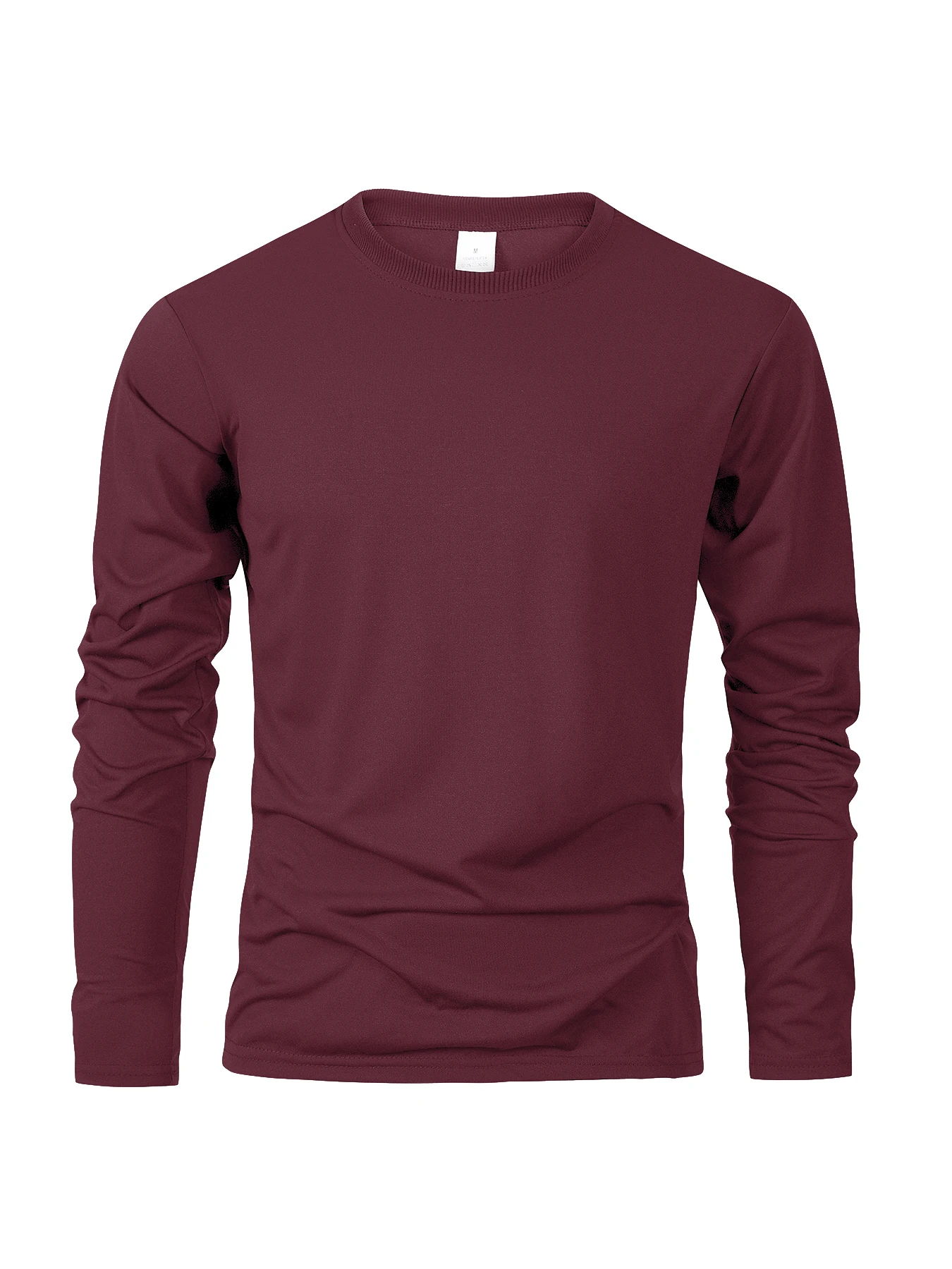 Spring Autumn Men‘s T-shirts Long Sleeve Casual Tops Solid Color High Quality Black T-Shirt Classic Men Clothing