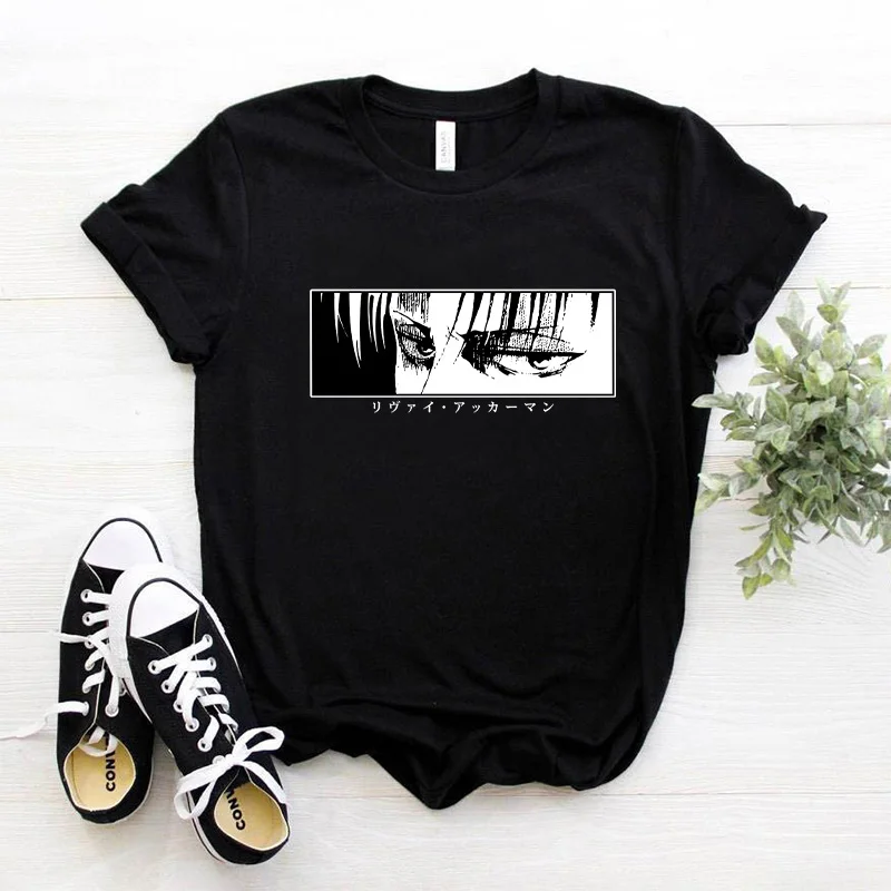 Japanese Anime T-shirt Men Attack on Titan T Shirt Unisex Kawaii Cartoon Titans Attack Graphic Tees Male Harajuku Summer Tops