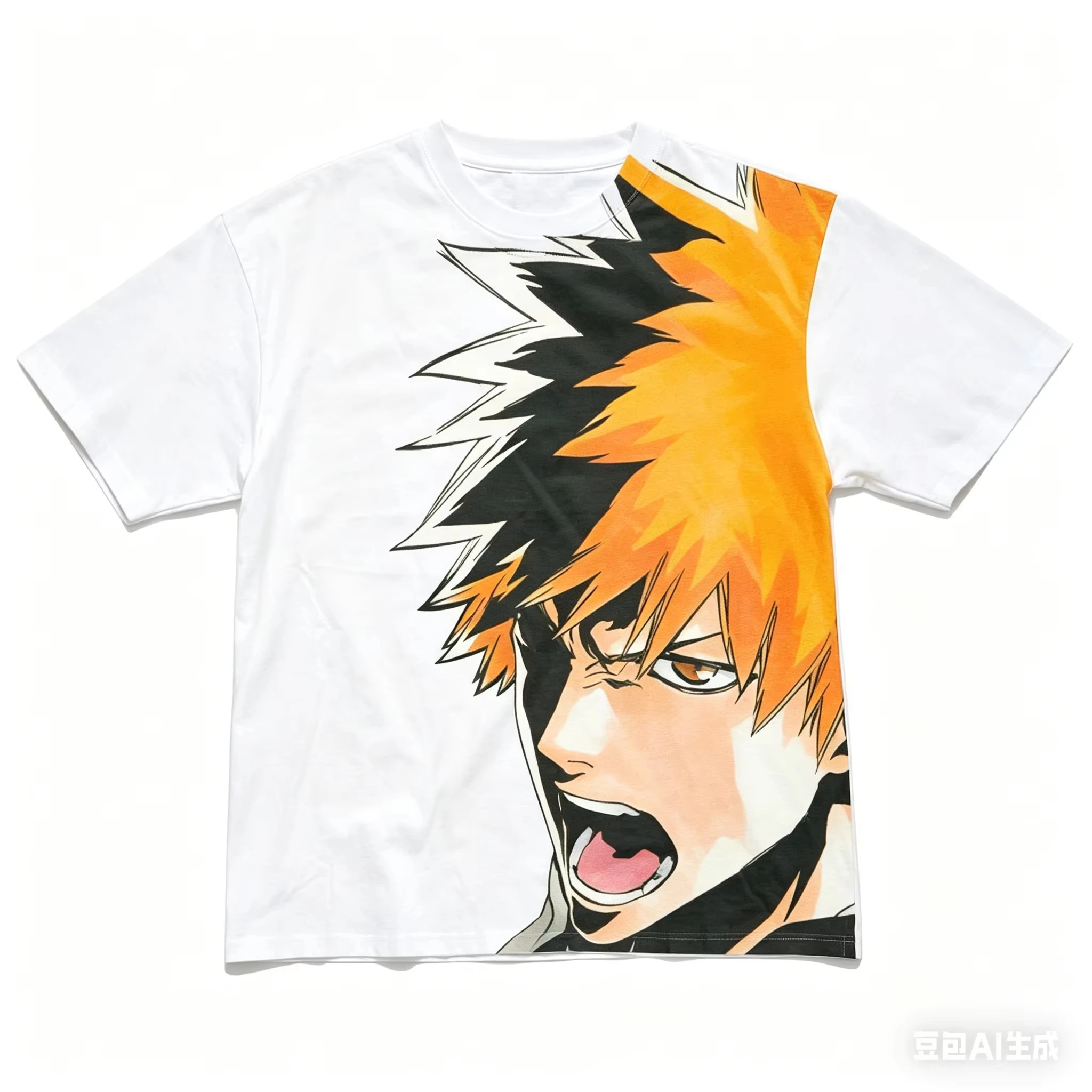 2026 Summer BLEACH Ichigo Kurosaki Anime T-shirt Men Women Vintage Oversized Streetwear Harajuku Casual Cotton Tee