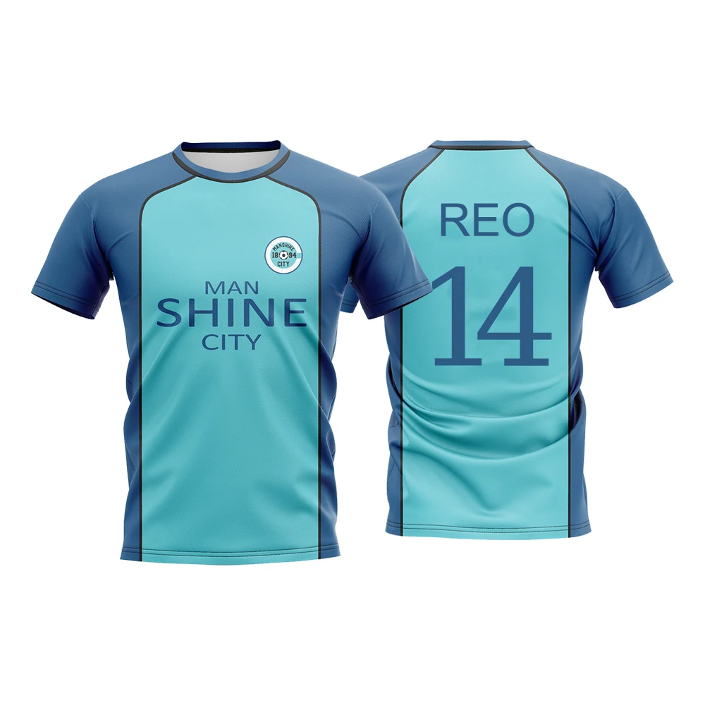 Blue Lock NAGI Man Shine City Japanese Anime Cosplay Football Uniform Breathable Sports T-shirt Hyoma Chigiri Tops Unisex