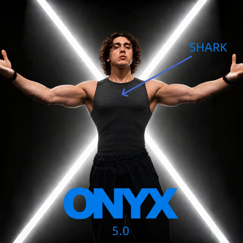 Men's ONYX 5.0 sports vest, elastic tight outdoor running shirt, available in multiple colors
