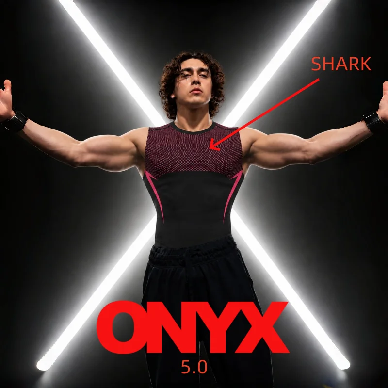 Men's ONYX 5.0 sports vest, elastic tight outdoor running shirt, available in multiple colors