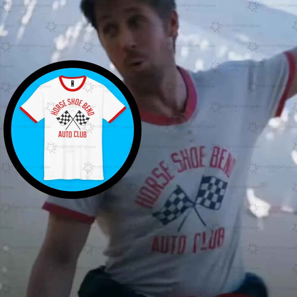 Men Horse Shoe Bend Auto Club Shirt Project Hail Mary Ryan Gosling Movie Inspired Graphic Tee Vintage Casual T Shirt
