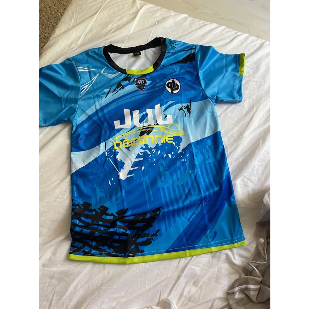 New Maillot JUL T-shirt Summer Youth Breathable And Quick-drying Training Football Shirts Unisex Custom Sports 90 Minute Jerseys