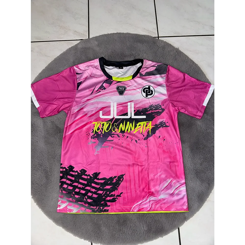 New Maillot JUL T-shirt Summer Youth Breathable And Quick-drying Training Football Shirts Unisex Custom Sports 90 Minute Jerseys