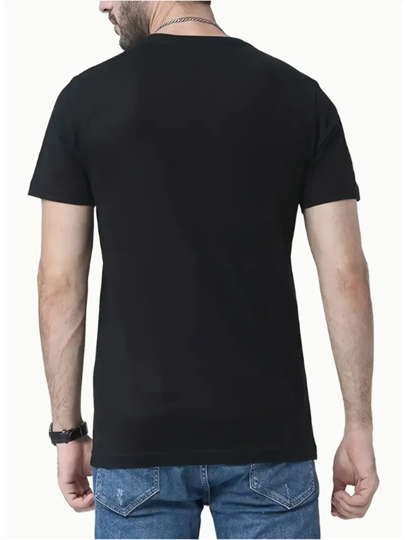Summer Casual Sports Loose T-shirt Men's and Women's Simple spider Printed Round-neck Short-sleeved Top