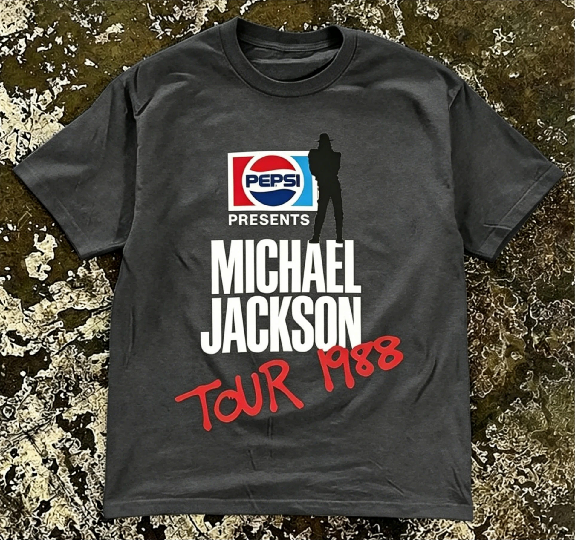 2026 New MJ Michael Jackson 1988 Tour Graphic Cotton T-Shirt High-Quality Summer Men's Clothing Women's Vintage Fashion T Shirt