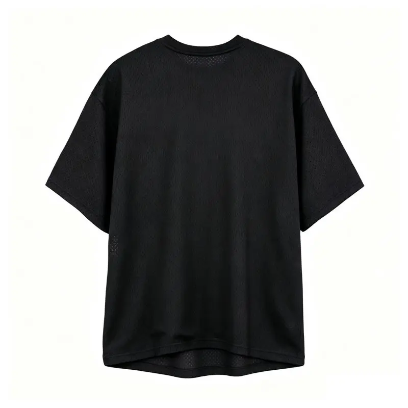 Oversized Loose Men's Casual Sport T-Shirt Gym Bodybuilding Fitness Short Sleeve Shirt Summer Mesh Quick Dry Breathable Clothing