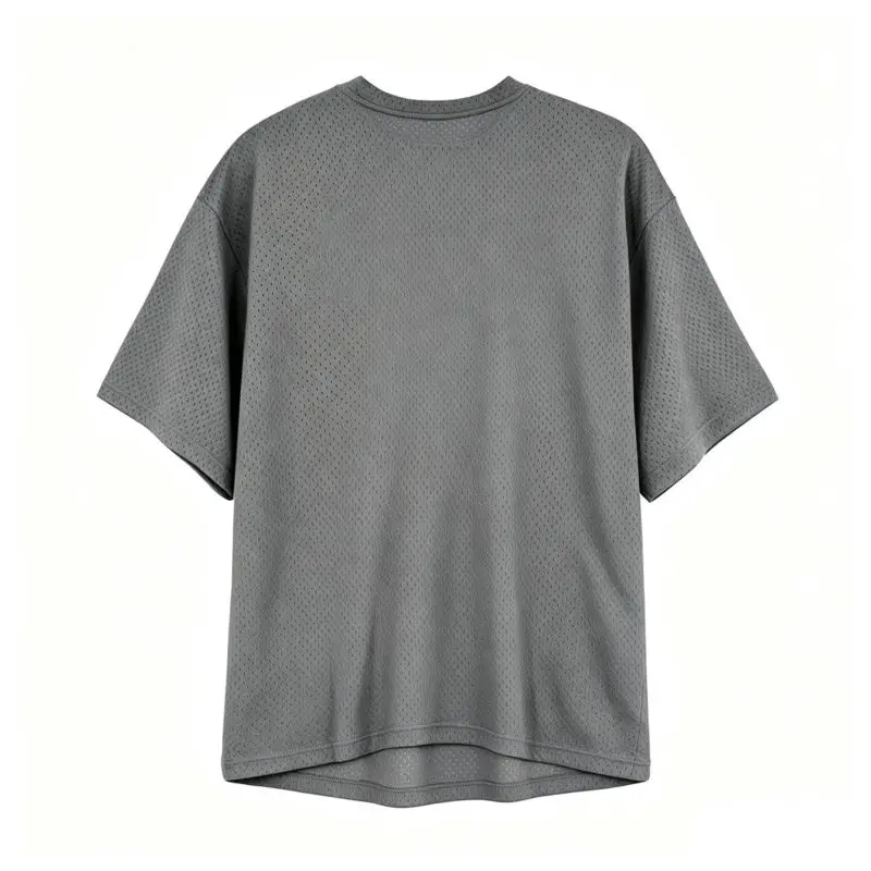Oversized Loose Men's Casual Sport T-Shirt Gym Bodybuilding Fitness Short Sleeve Shirt Summer Mesh Quick Dry Breathable Clothing