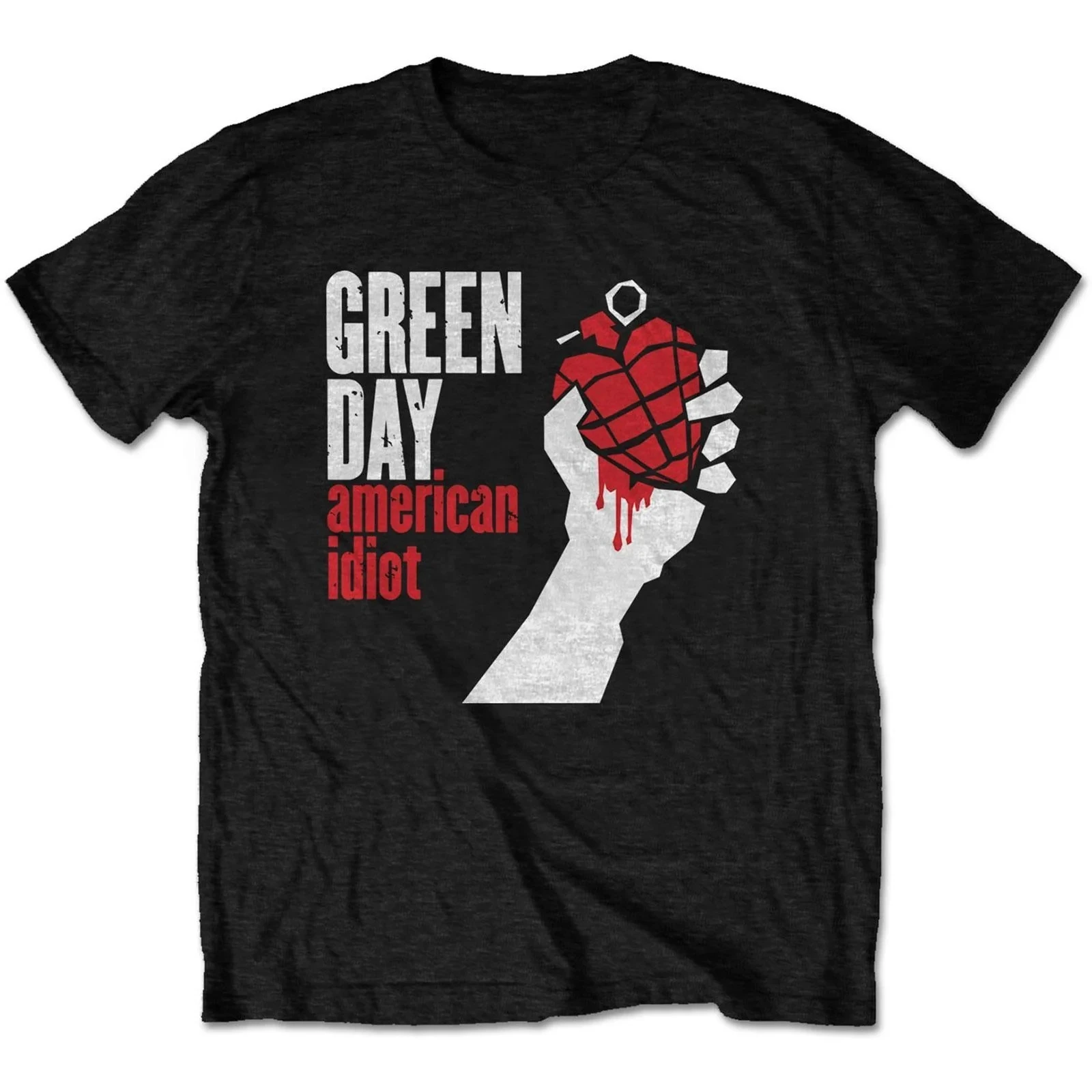 Green Day Dookie Full Album Art Print Cotton T-Shirt Pop Punk Band Unisex Short Sleeve Tee