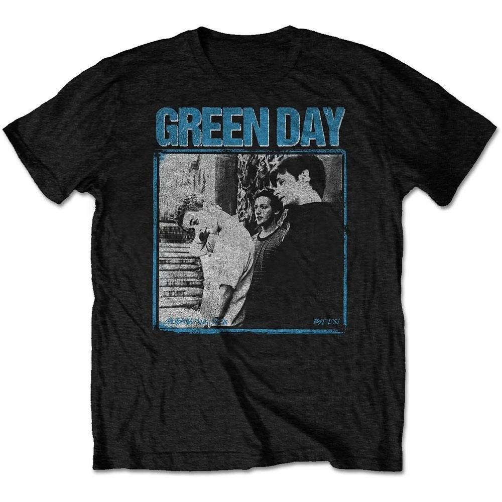 Green Day Dookie Full Album Art Print Cotton T-Shirt Pop Punk Band Unisex Short Sleeve Tee