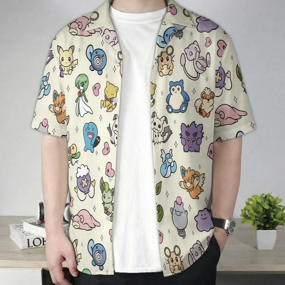 2026 Summer Hawaiian Shirt Casual Quick Drying Breathable Men's Print Design Loose Short Sleeved