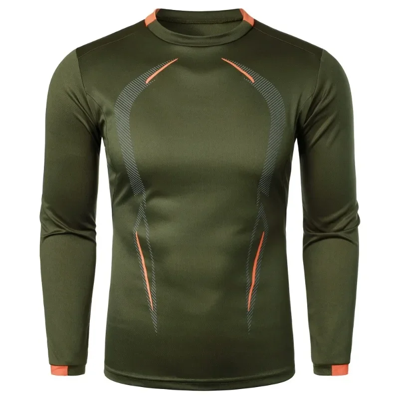 Autumn Men's Long Sleeve Quick Dry T-shirt Lightweight Breathable Streetwear Oversized Sports Fitness Outdoor Men T Shirt
