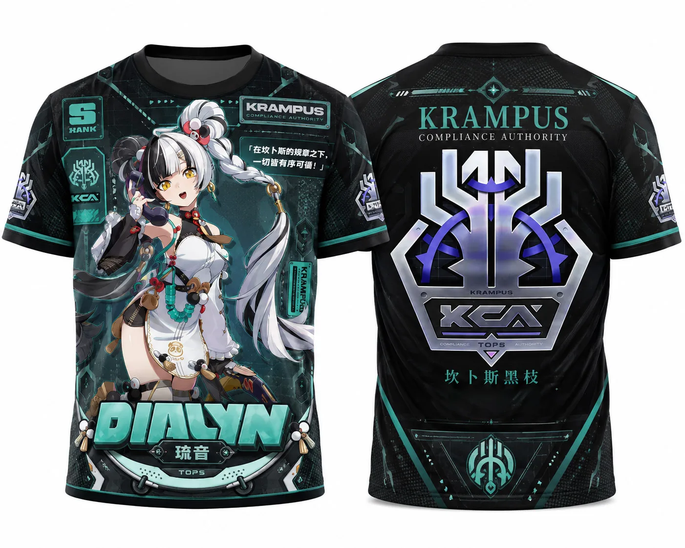 Zenless Zone Zero Character Dialyn,Ye Shunguang,Ellen Joe,Remielle Dan,Full Print Breathable Soft Mesh Jersey T-Shirt For Men