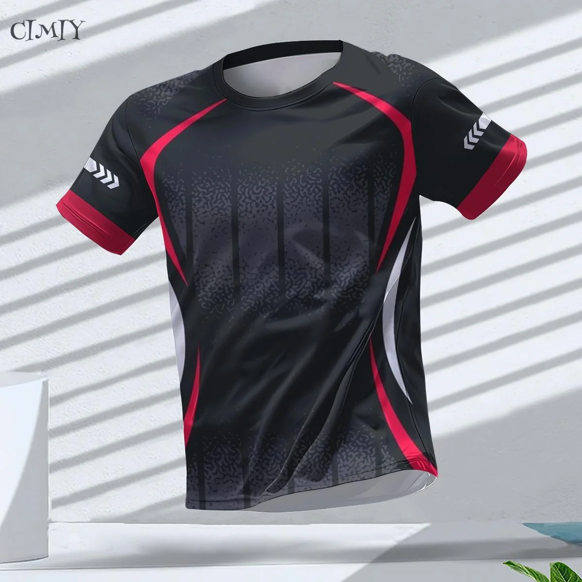 Men's Jersey 2025 Casual Fitness Men's Compression Shirt Outdoor Sports Shirt Dry Fit T-shirt Crew neck Breathable Short Sleeve