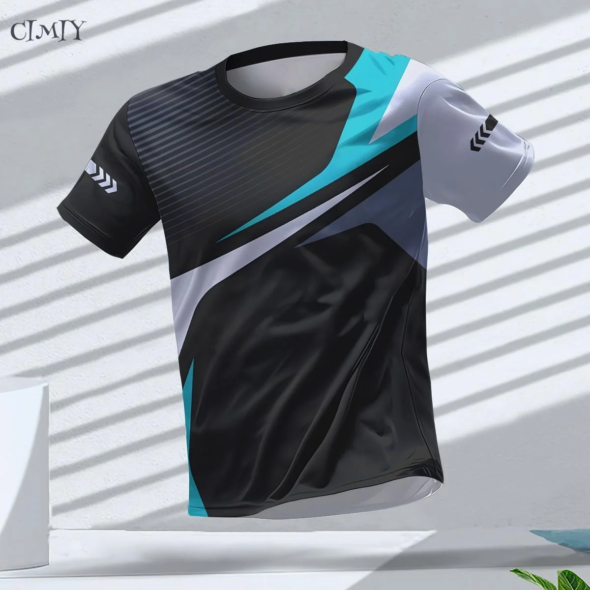 Men's Jersey 2025 Casual Fitness Men's Compression Shirt Outdoor Sports Shirt Dry Fit T-shirt Crew neck Breathable Short Sleeve