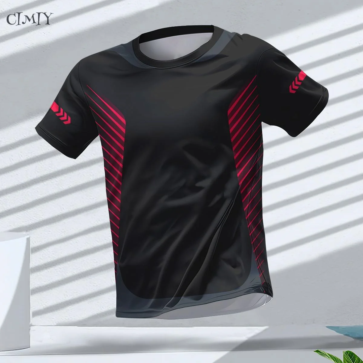 Men's Jersey 2025 Casual Fitness Men's Compression Shirt Outdoor Sports Shirt Dry Fit T-shirt Crew neck Breathable Short Sleeve