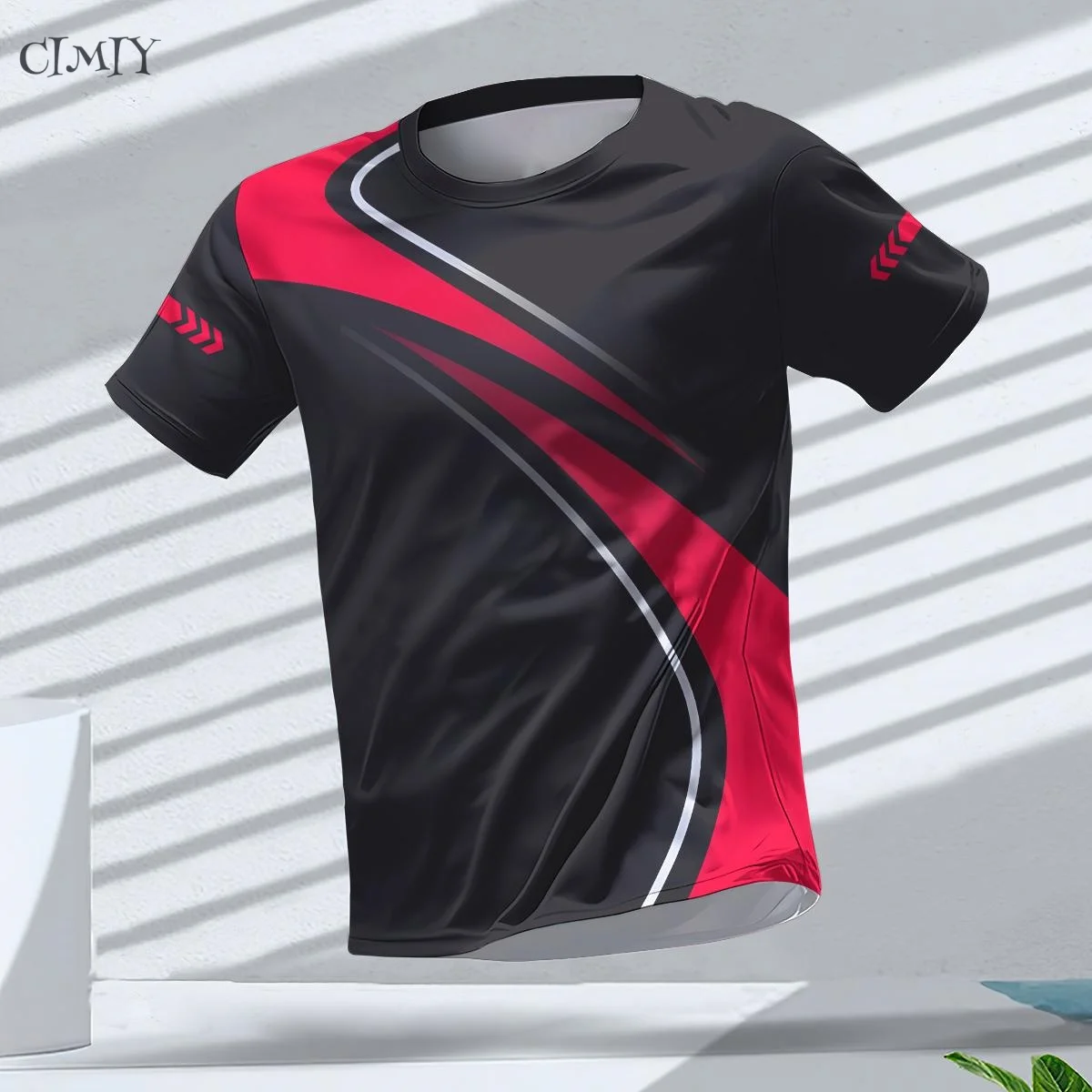 Men's Jersey 2025 Casual Fitness Men's Compression Shirt Outdoor Sports Shirt Dry Fit T-shirt Crew neck Breathable Short Sleeve