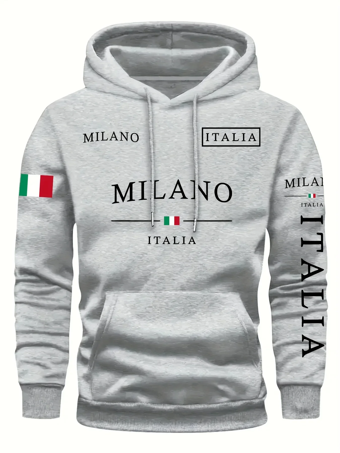 ITALIA MILANO Men Women Hoodie Outdoor Street Casual Sports Vacation Trend Spring Autumn Winter Couple Sweatshirt Top Clothing