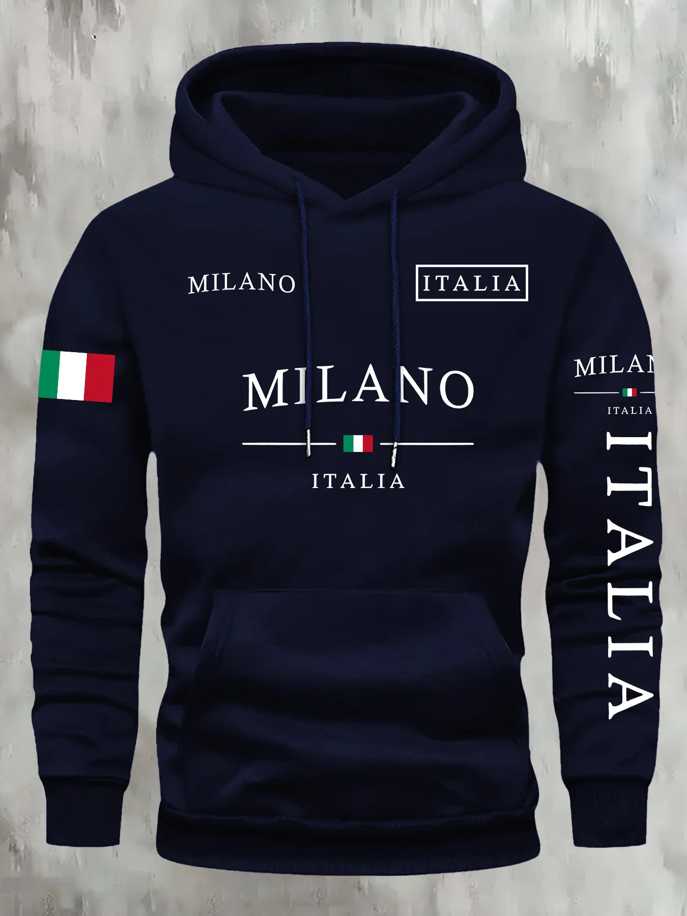 ITALIA MILANO Men Women Hoodie Outdoor Street Casual Sports Vacation Trend Spring Autumn Winter Couple Sweatshirt Top Clothing