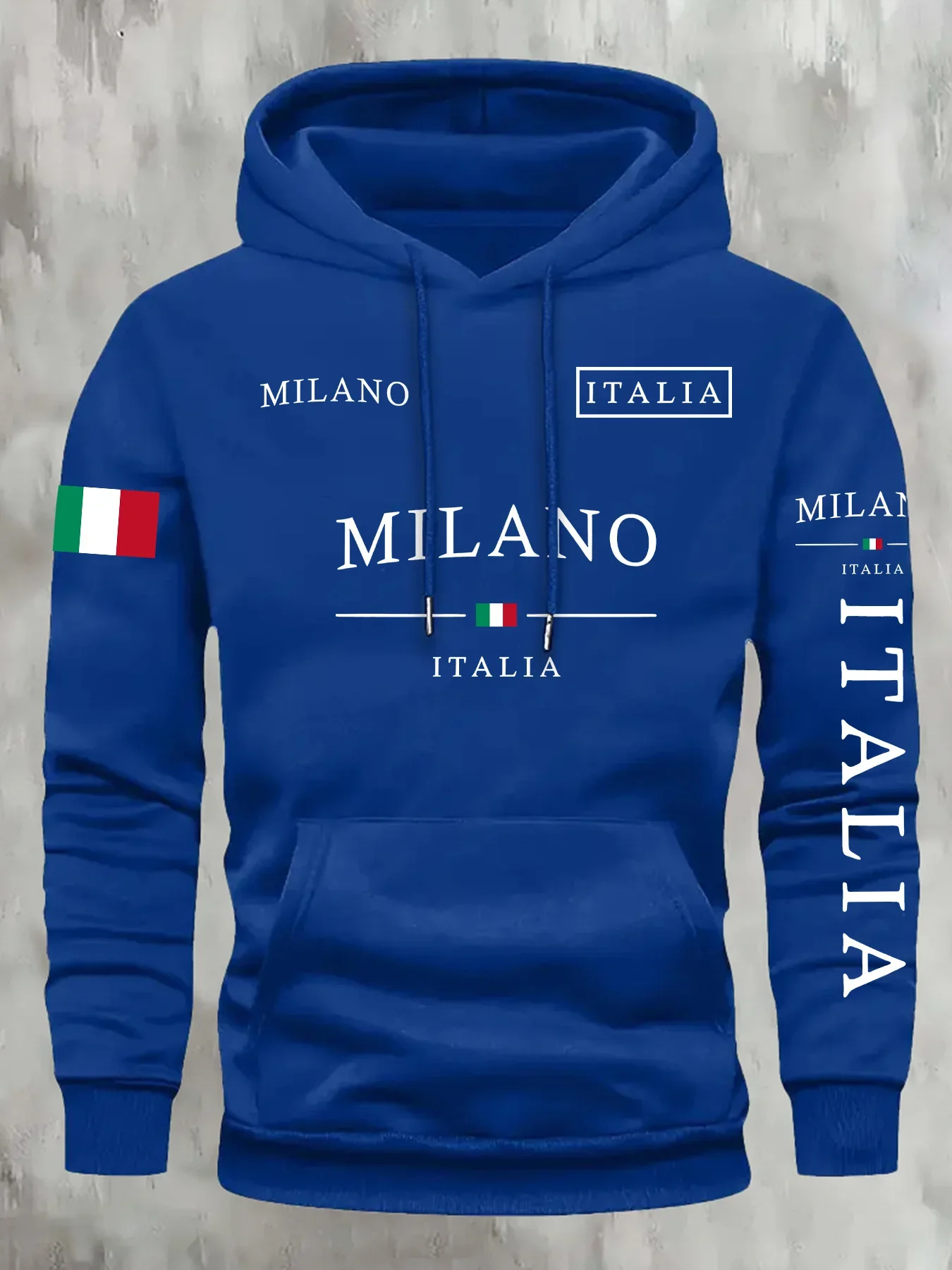 ITALIA MILANO Men Women Hoodie Outdoor Street Casual Sports Vacation Trend Spring Autumn Winter Couple Sweatshirt Top Clothing
