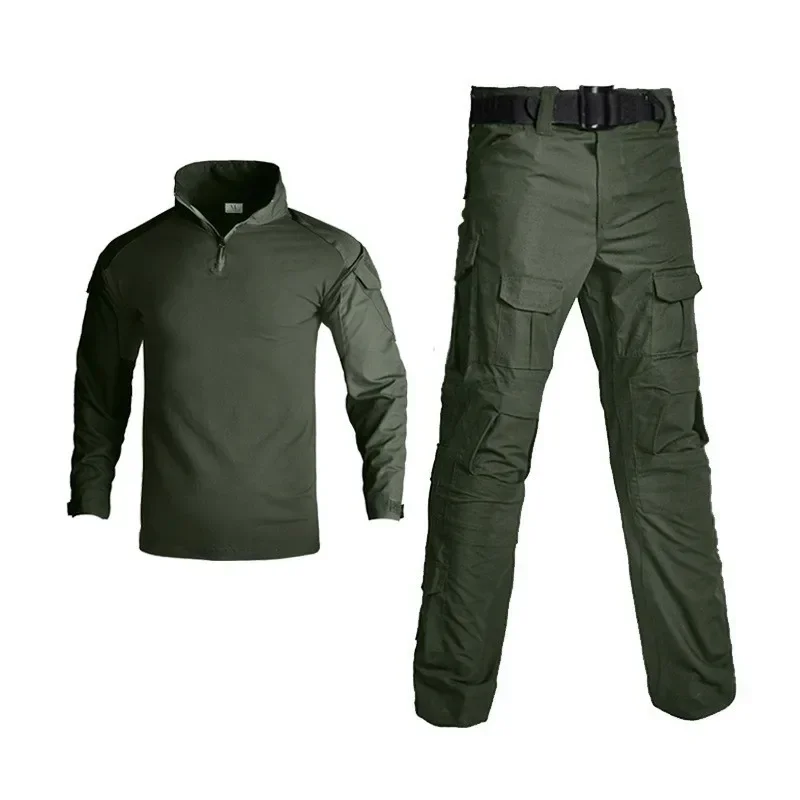 Green Tactical Suits Outdoor Uniform Men Clothing Training Suit Hunting Shirts Cargo Pants Paintball Mens Sets Wear Resistant