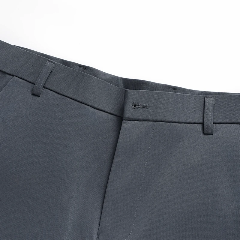 29-42 Men's Summer Pants Thin Straight Stretch Casual Pants with No Trace No Ironing Fabric Silky and Cool Feeling