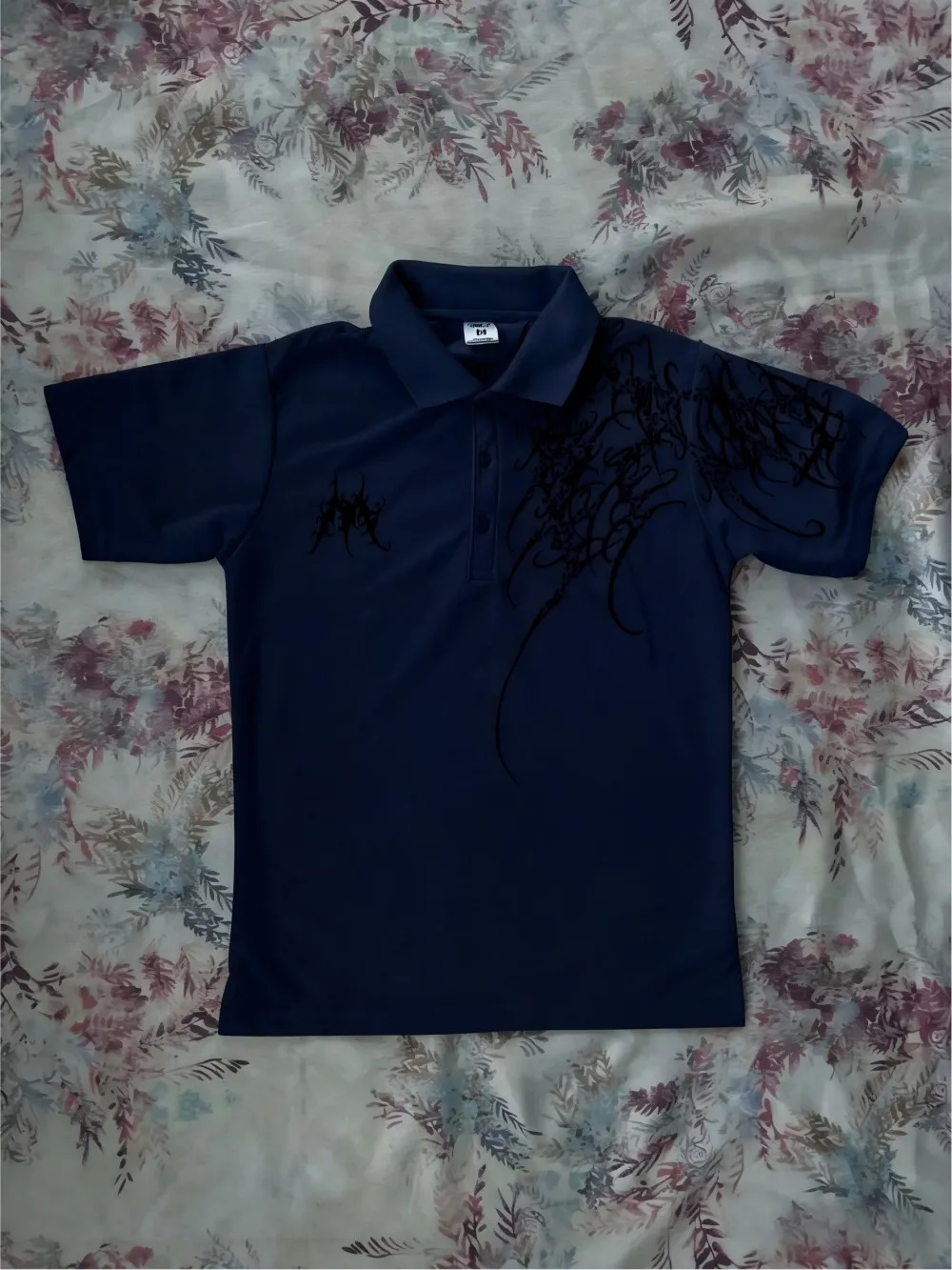European and American Men's Summer Personalized Totem Lip Print Soft and Breathable Polo Short Sleeved T-Shirt Outdoor Casual To