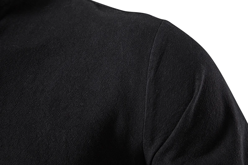 King Billion Men's Shirts Casual Men Cotton Linen Long Sleeve T-shirt Spring Autumn Vintage Shirt US Size Drawstring Neck