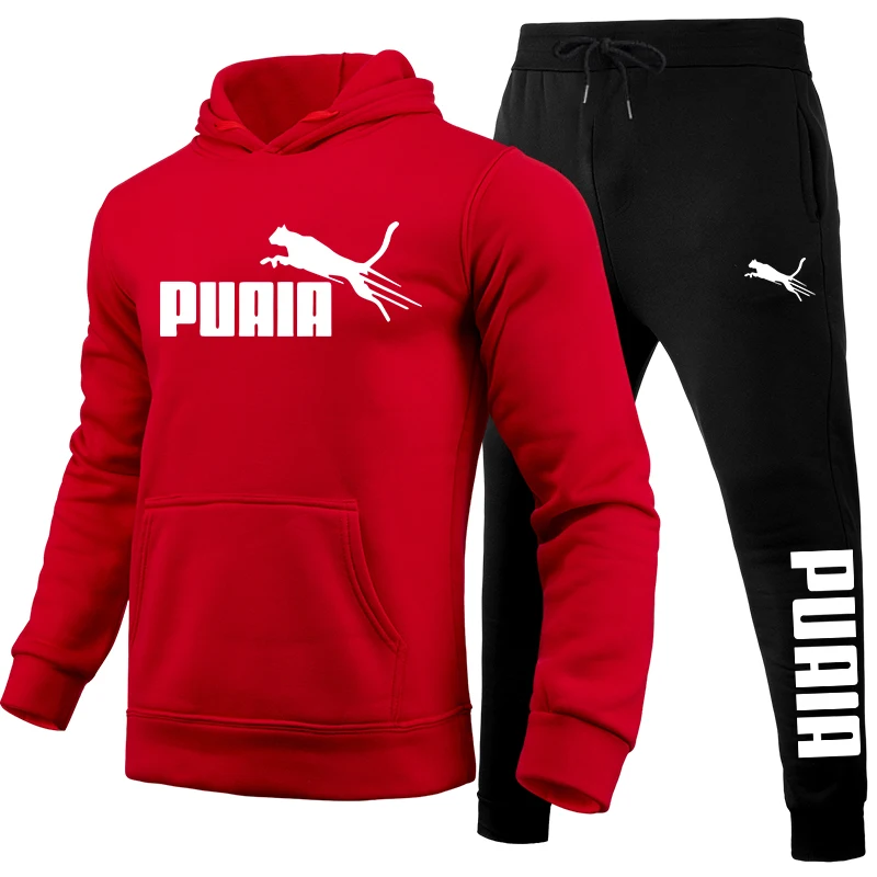 Men's Set/Hoodie/Pants Autumn Winter Daily Casual Sports Jogging Suit Home Outdoor Comfort Warm Hooded Sweatshirt and Sweatpants