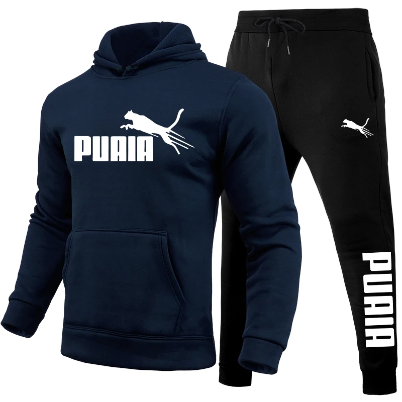 Men's Set/Hoodie/Pants Autumn Winter Daily Casual Sports Jogging Suit Home Outdoor Comfort Warm Hooded Sweatshirt and Sweatpants