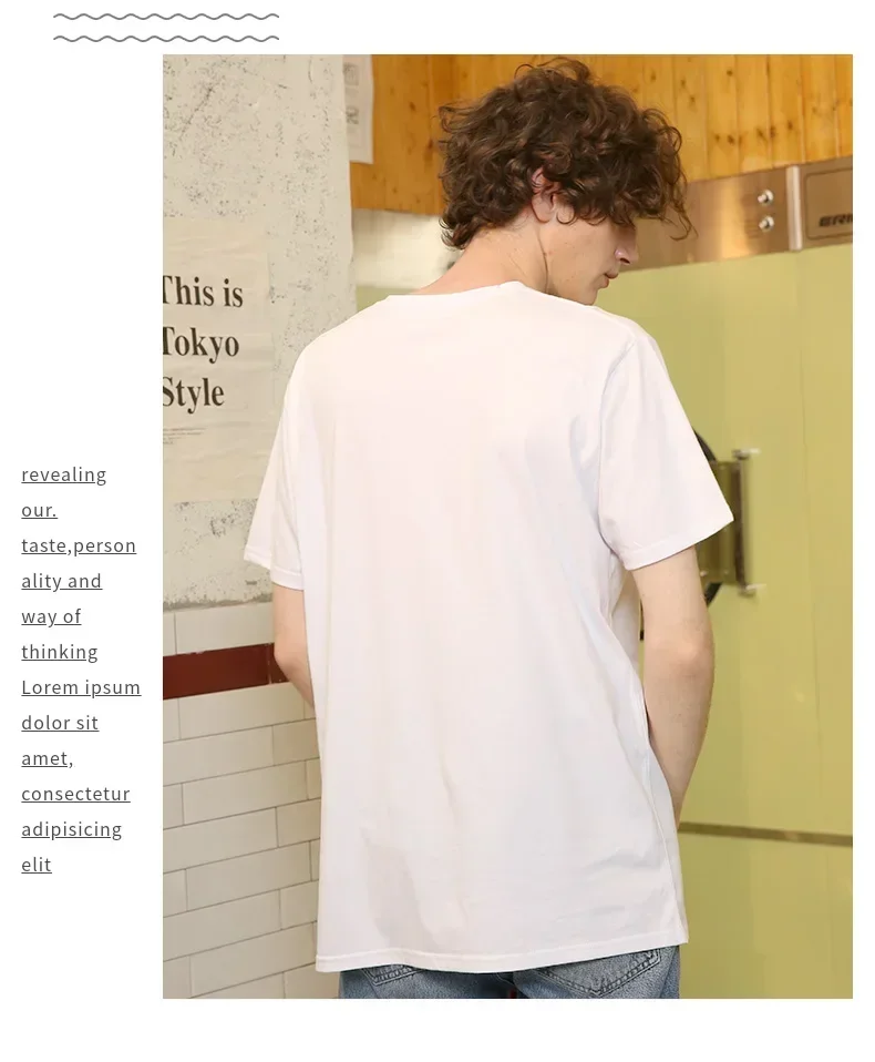 100% Cotton Solid Tshirts Mens Short Sleeve Fashion Brand Trend White Black Clothing Tees Woman Customized Products Summer