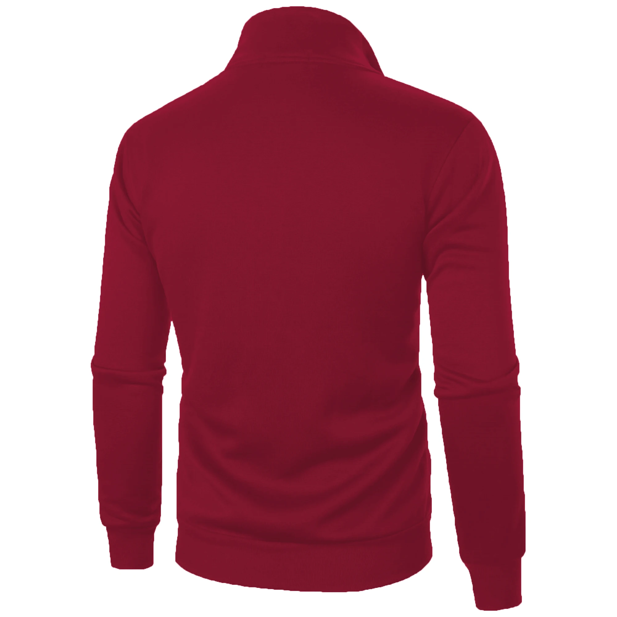 Men's casual sports zipper stand up collar jacket, men's solid color top