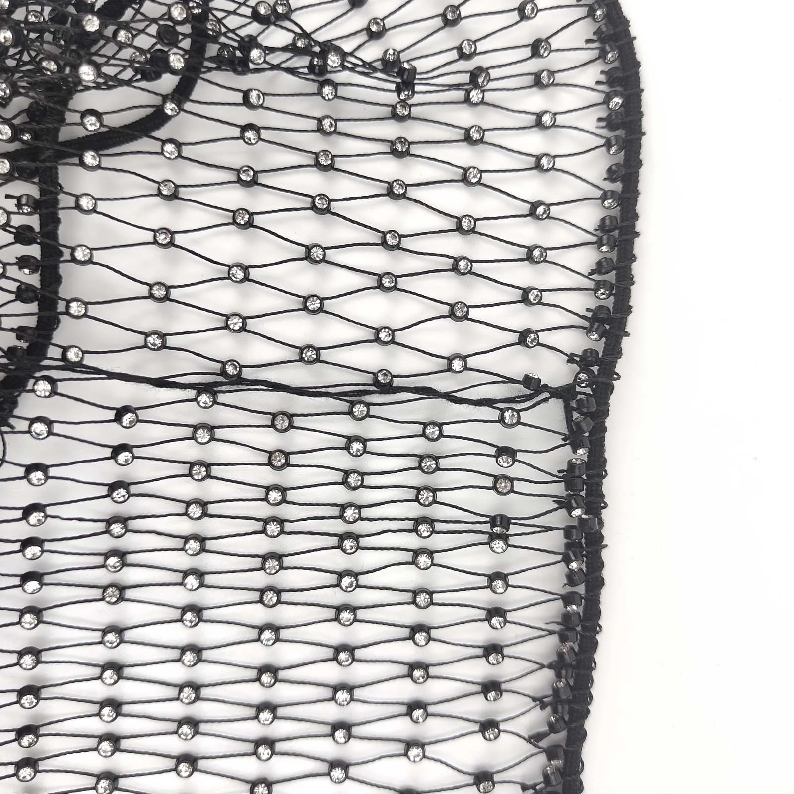 Men Sexy Tank Tops Fishnet Rhinestone Shiny Hollow Vest Man Mesh See-Through Sleeveless T-Shirt Transparent Clothing