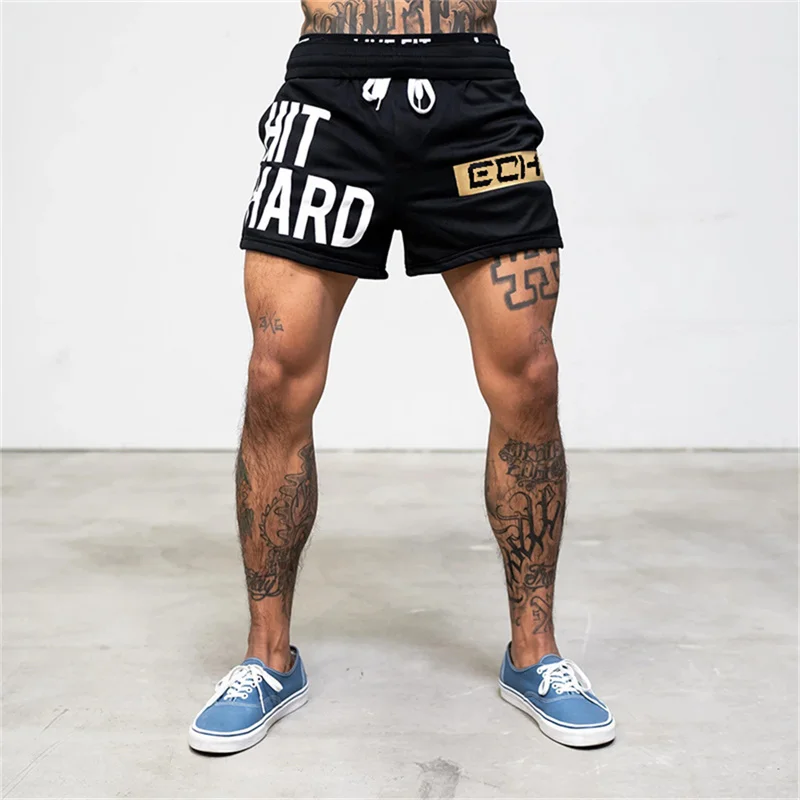 2024 Summer New Men Shorts Casual Sports Shorts Fitness Exercise Beach Shorts Breathable Mesh Shorts Jogger Men's Brand Shorts