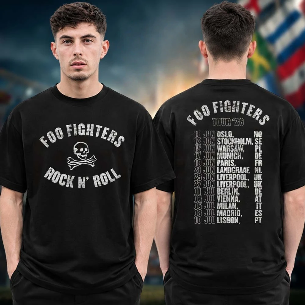 Foo Fighters Take Cover Tour Rock N Roll Merch T-shirt Cotton Men's Clothing Women's T Shirts Y2k Casual Fan Popular Summer Tee